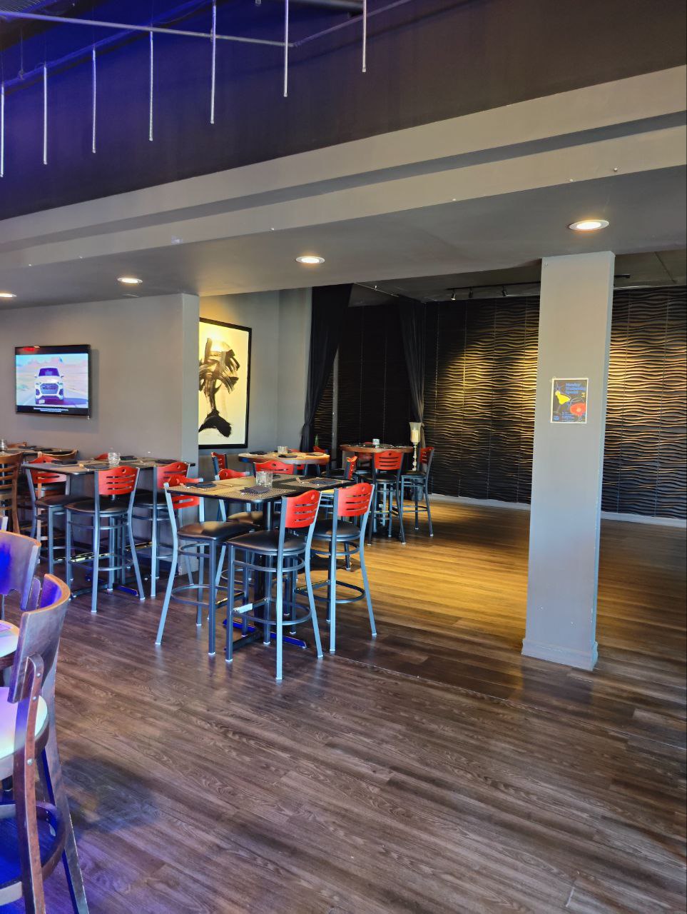 Completed restaurant dining area at Knolls Restaurant in Laguna Niguel